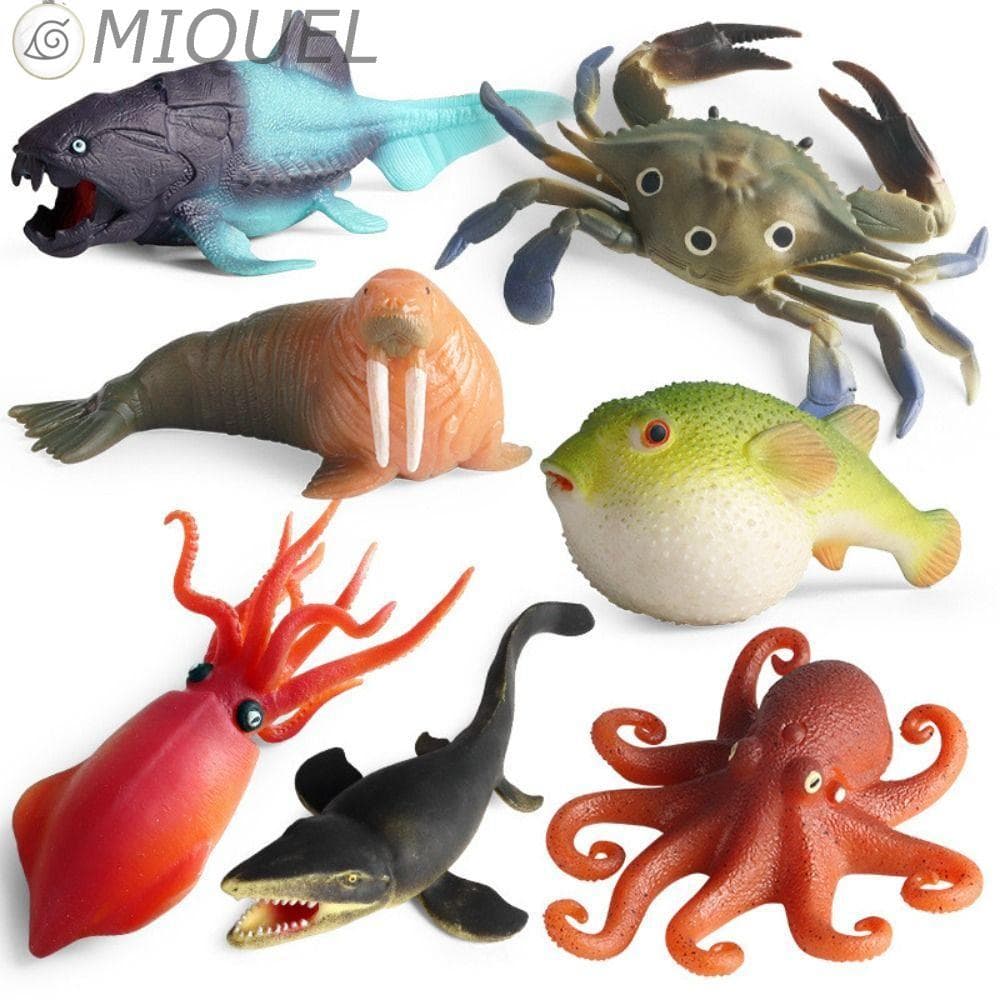 MIQUEL Simulação De Animais Marinhos , Baiacu Soft Squid Squeeze Sea Animals , TPR Life Model