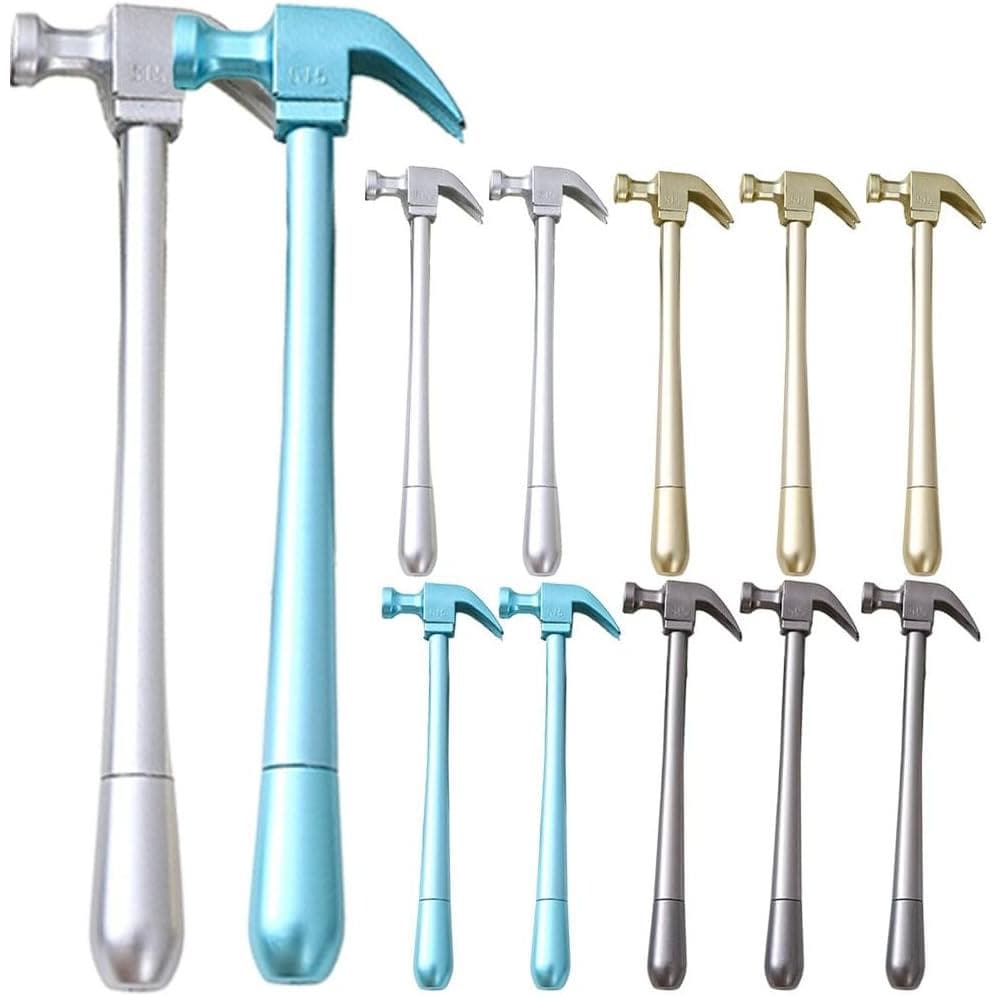 12 Pçs Canetas De Gel Martelo Para Crianças Tinta Rollerball 0.5Mm Garra Em Forma De Caneta Ferramenta De Escrita A Esco
