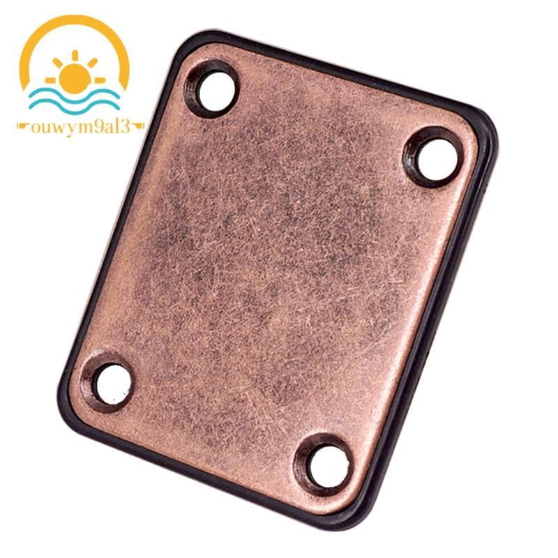 Placa De Conexão De Pescoço De Guitarra Elétrica Dobrável De 4 Furos Para Força De Alça Com 4 Parafusos