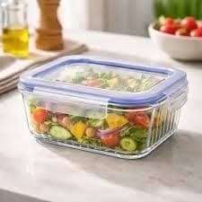 Pote Hermetico Vidro Guarda Comida Marmita Vasilha Recipiente Conserva Levar Salada Fruta Armazena