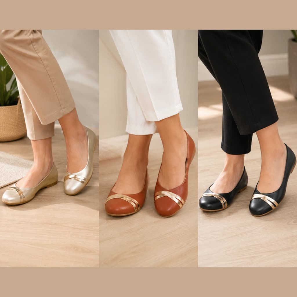 Kit 3 Sapatilhas Feminina Macias Conforto Estilo no Trabalho