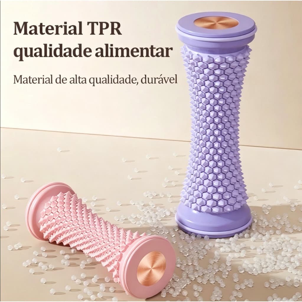 Rolo Terapêutico de Massagem para Pés Alívio Fascia e Dor Muscular