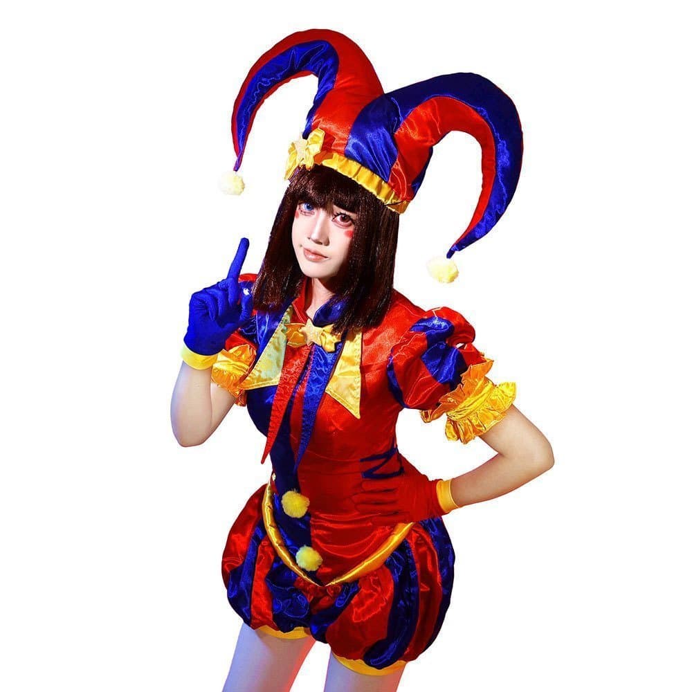 O Incrível Circo Digital: Macacão de Cosplay da Garota Feia, Conjunto Completo de Halloween Panny Pomni TAB8