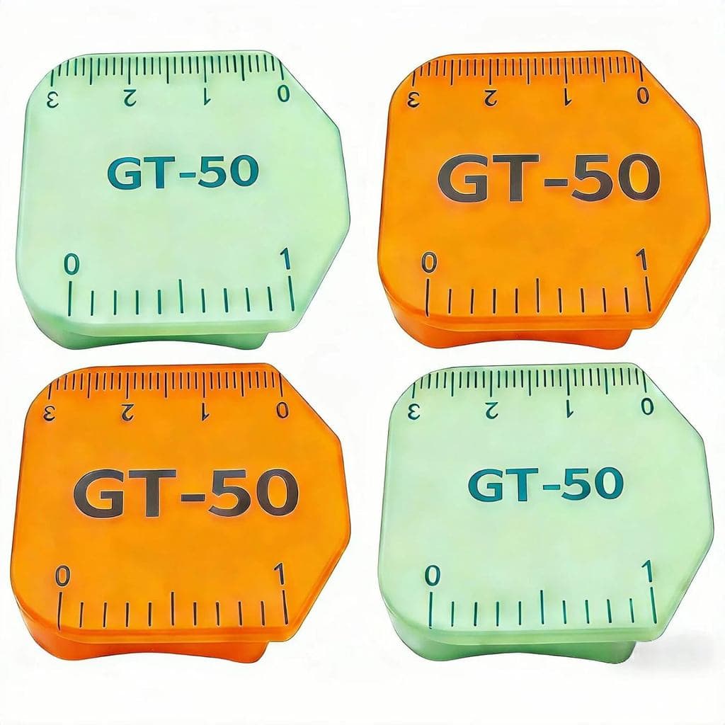 4 PCS Guia Magnético para Costura em Máquina de Costura, Guia Multifuncional Poligonal com Escala, Acessórios Universais