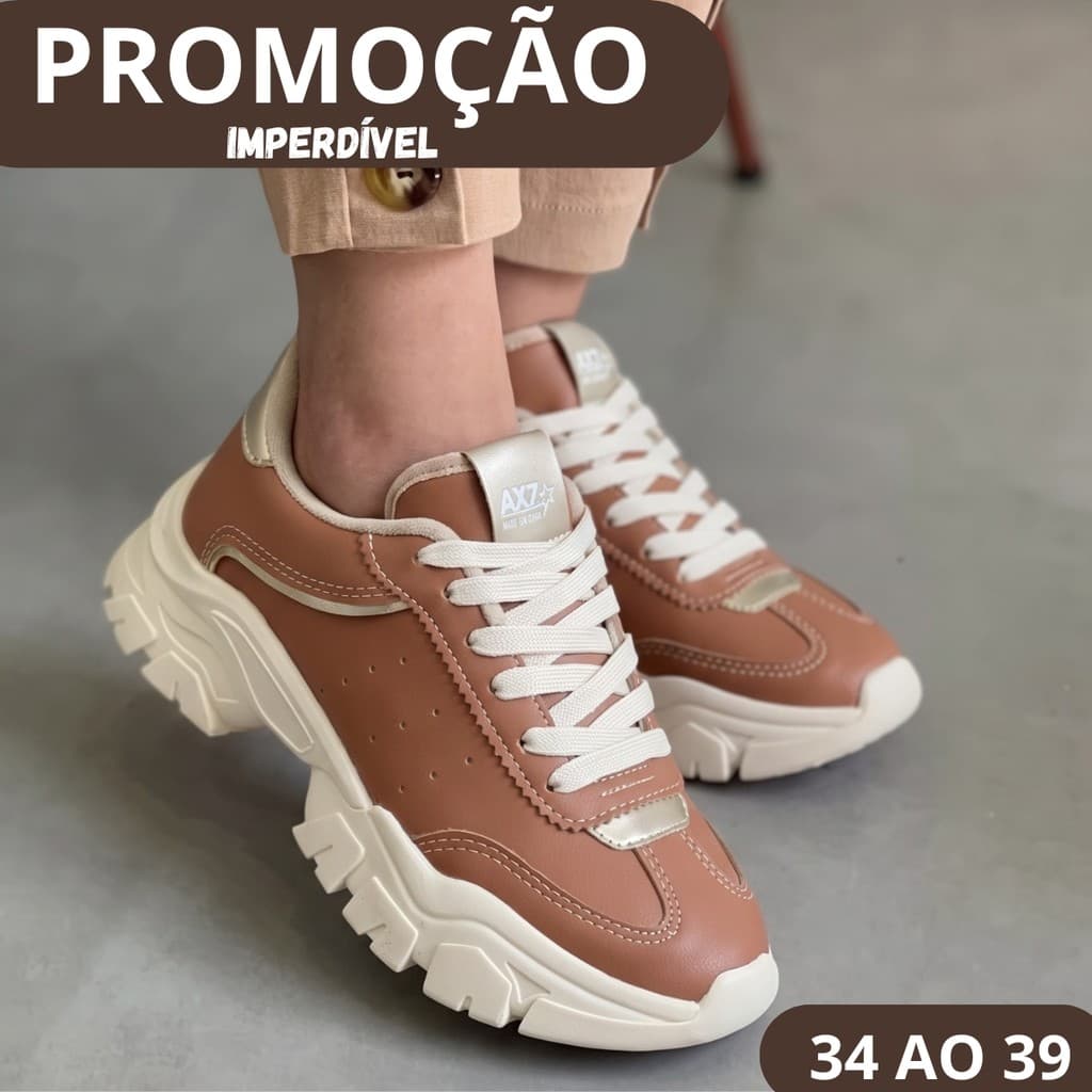 Tênis Feminino Chunky Sneaker Plataforma Casual Para Looks Modernos E Estilosos