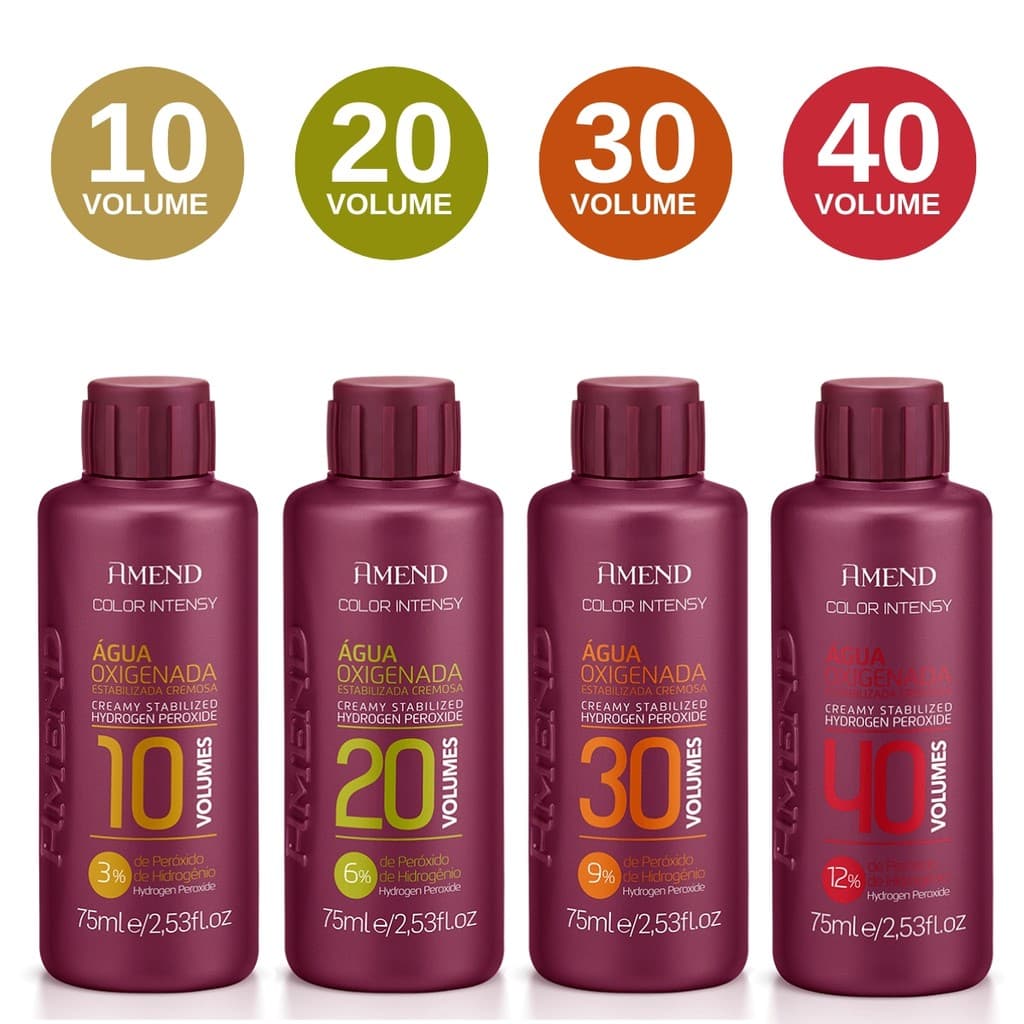 Agua Oxigenada 10 20 30 40 Volumes Amend Color Intensy 75Ml