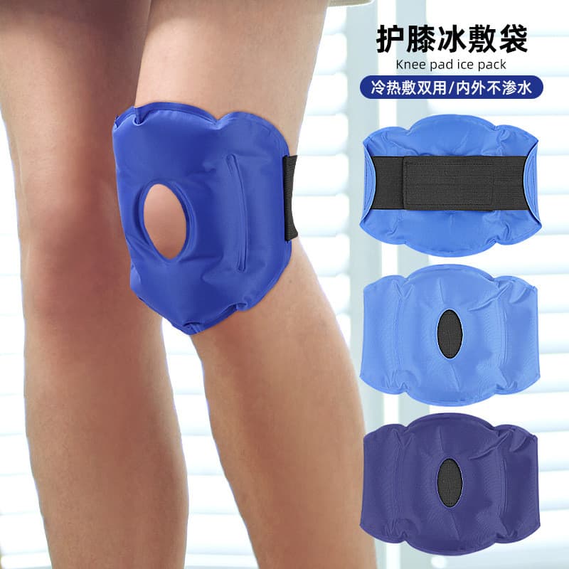 Joelheiras esportivas bloco de gelo joelho Tieable bloco de gelo Gel fresco pacote quente dupla utilização reutilizável