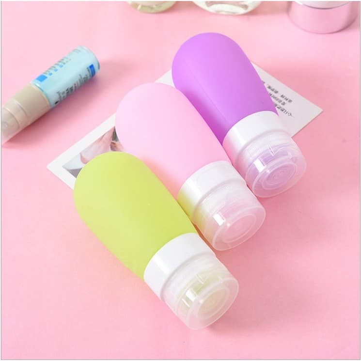 Sub-engarrafamento de Silicone portátil viagem garrafa vazia bonito Gel de banho loção Shampoo cosmético pequena sub-emb