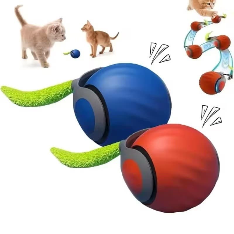 Bola Interativa Para Gatos De Brinquedo Animais De Estimação Em Movimento Automático Com Sensor De Gravidade MSFILM