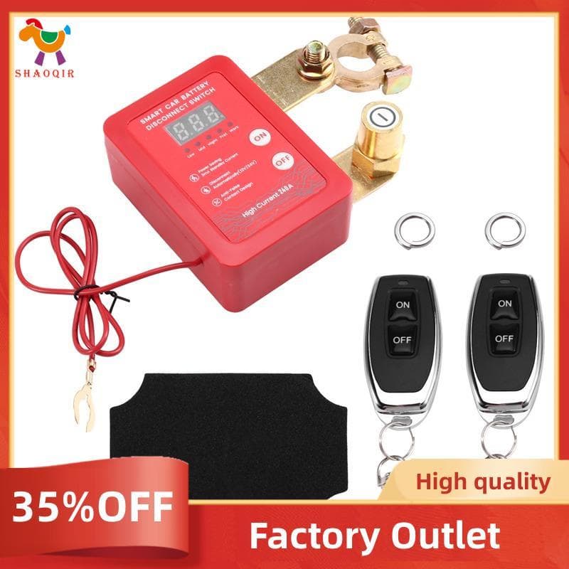 Controle Remoto Digital 12V/24V 240A Interruptor De Desconexão Da Bateria Para Carro Barco Funcionalidade De Desligament
