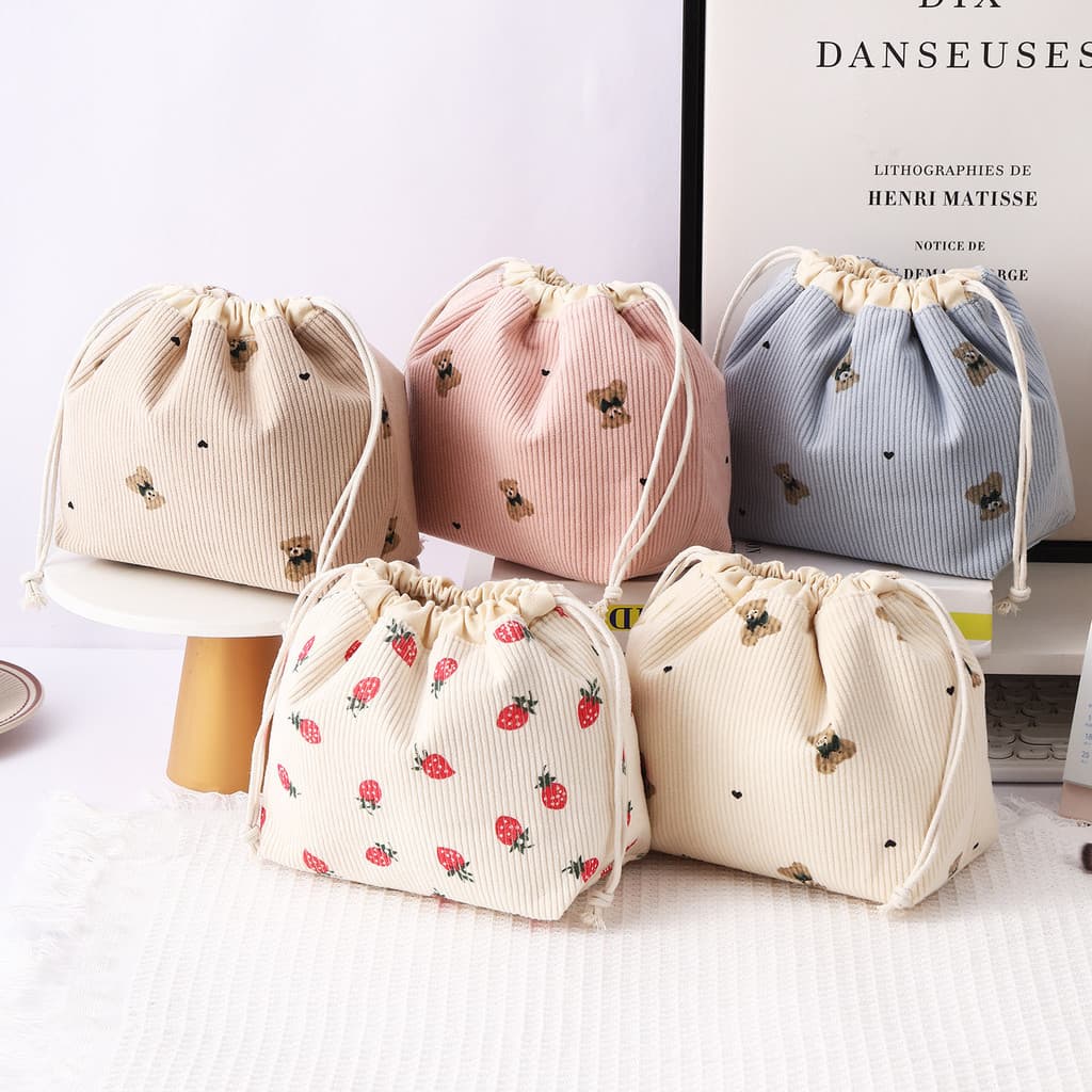 Bolsa cosmética acolchoada de grande capacidade, bolsa portátil de armazenamento de viagem de alta qualidade, nicho, bol