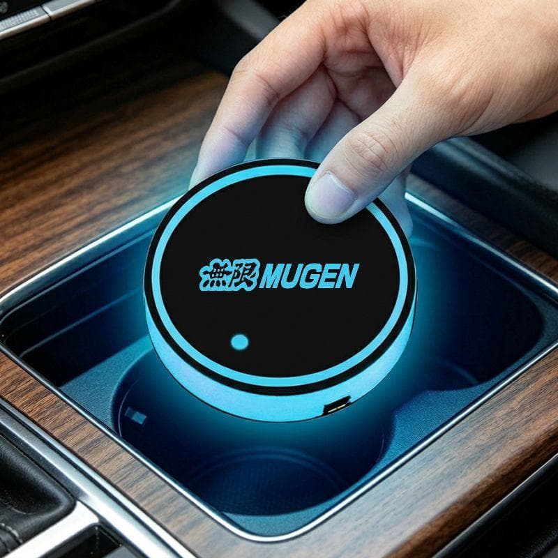 7 Cores Luz RGB Suporte de Copo LED Automotivo Artigos Automotivos For Honda Mugen Power Civic Fit HRV Accord