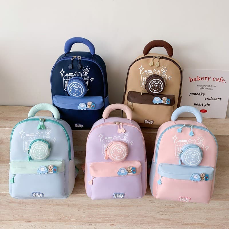 Mochila infantil com desenho animado, novo design fofo para crianças de 3 a 6 anos, mochila leve e versátil para meninos