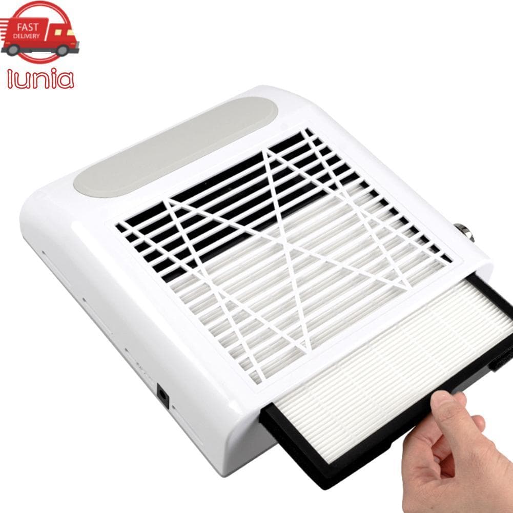 Lunia.br Lunia.br 80W Coletor de pó elétrico para unhas Aspirador de pó com 2 níveis de velocidade ajustável Ferramenta