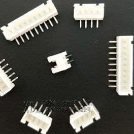 Terminal branco de pino curvo XH2.54MM 2P/3P/4P/5P/6P/7P/8P/10P 10pcs