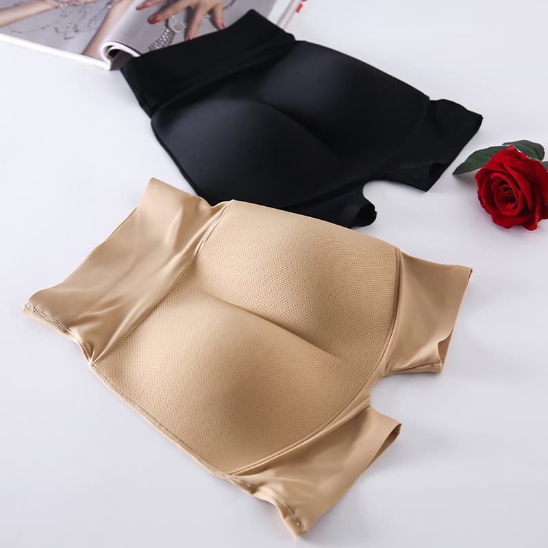 ​   Shorts modeladores femininos, preto/bege, tamanhos S-L, cintura alta com efeito de controle abdominal JFTA