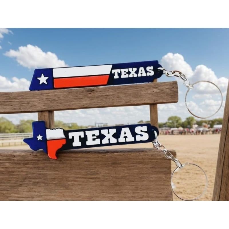 Chaveiros emborrachado TexasKit com 2 unidades estilo country-cowboy Envio Rapido