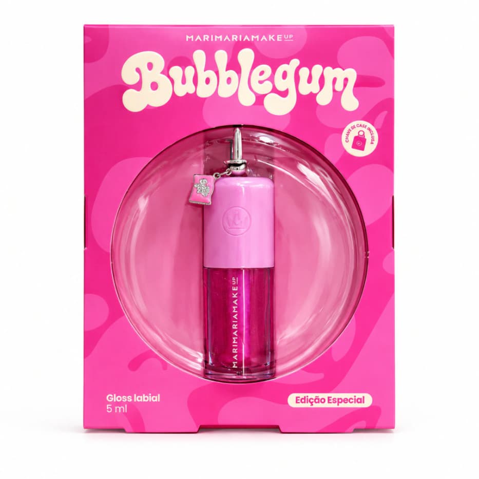 Lip Juice Bubble Gum + Case e Charm Mari Maria Makeup