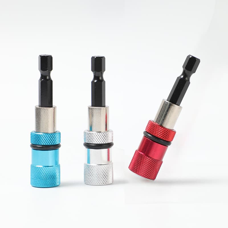 Hexagonal liberação rápida auto-travamento adaptador haste de extensão broca elétrica chave de fenda extensão adaptador