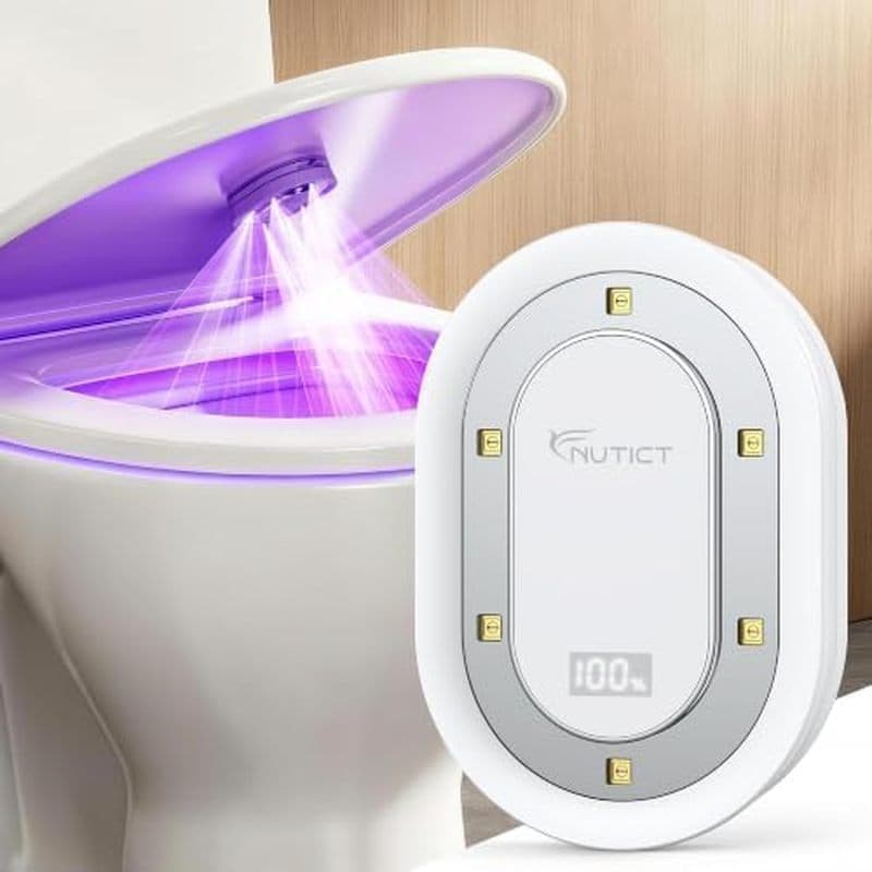 Desinfetante De Luz UV Para Banheiro NUTICT Compartilhado Doméstico , Desligamento Automático/Desligado | Cabe Na Maiori