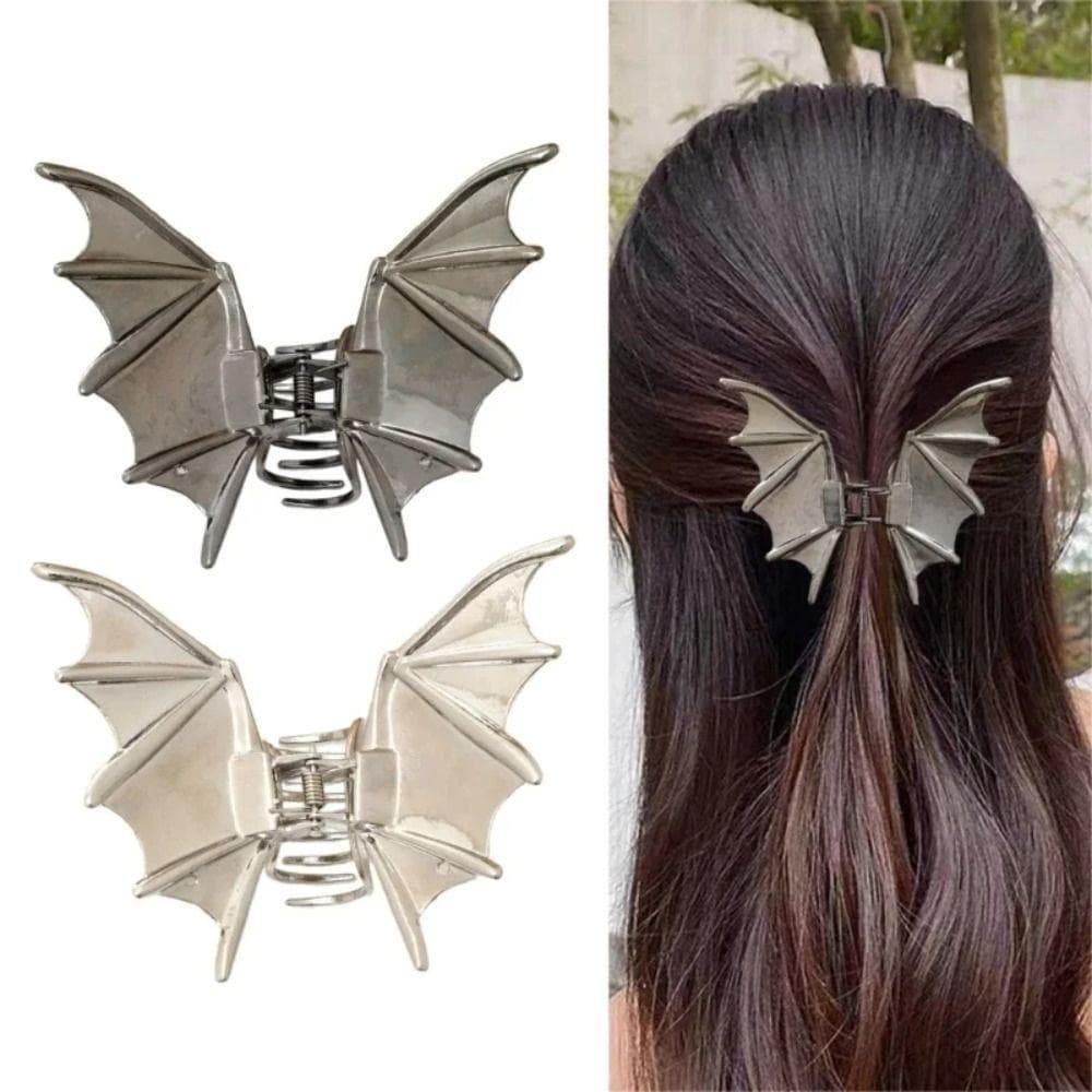 Clipe De Garra De Morcego , Estilo Coreano Y2k Asa Cabelo , Presilhas Acessórios Caranguejo Grampo