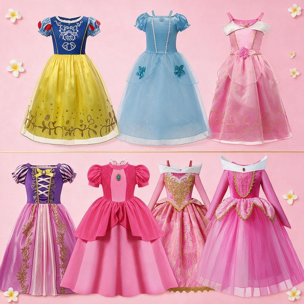 Coleção Clássica De Vestidos De Princesa De Conto De Fadas Para Meninas , Vestido De Tule De Luxo De Vários Estilos , Co