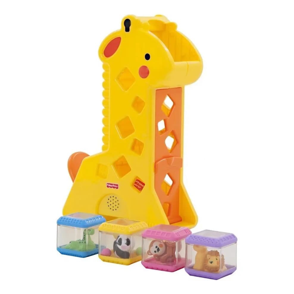 Girafa Divertida com Blocos Fisher Price B4253 Mattel
