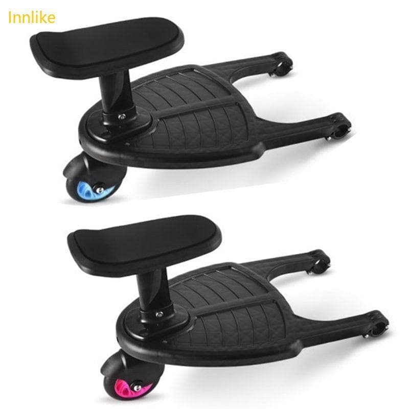 Innlike Preto Carrinho Bebê Acessórios Organizador Pedal Adaptador Auxiliar