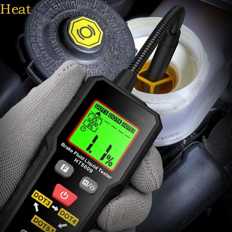 Testador Emulsificação Fluido Freio Precisão Calor Detecção Rápida Indicador LED ABS Para Carro Motoc