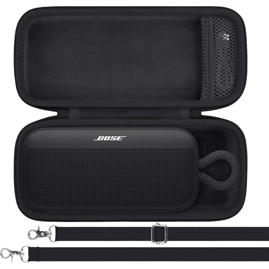 Capa khanka para o alto-falante portátil Bose SoundLink Plus – Capa protetora rígida para viagem com alça de ombro (pret