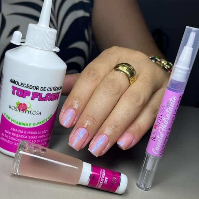 Melhor kit de cuidados com unhas e cutículas: Base fortalecedora + Caneta hidratante + amolecedor de cuticulas