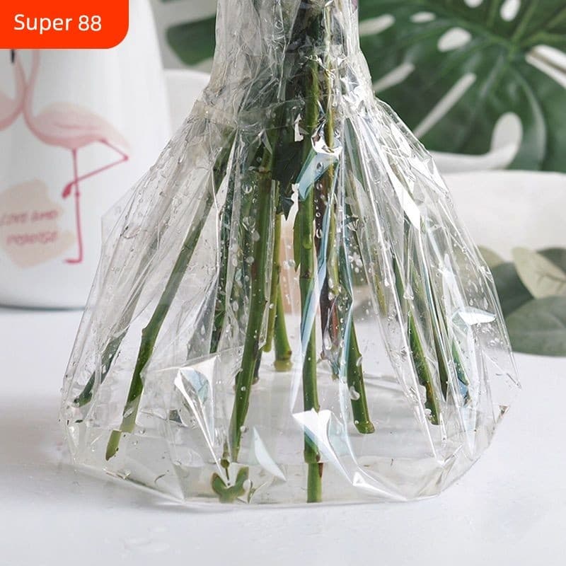 Celofane plástico transparente antipoeira para loja de flores