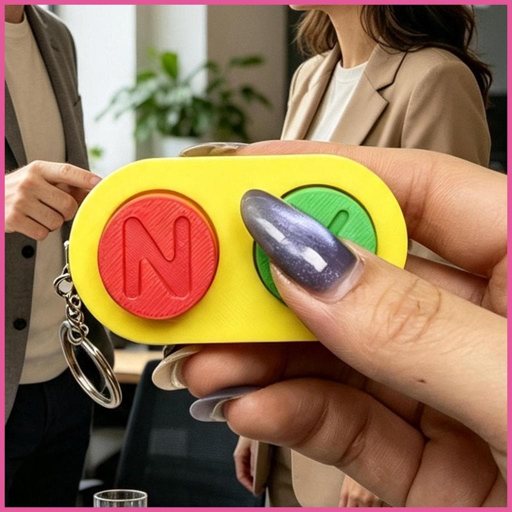 Fidget Clicker Engraçado 3D Impresso Silencioso Novidade Mecânica Adultos Alívio Clicky Para Crianças Estudantes openalb