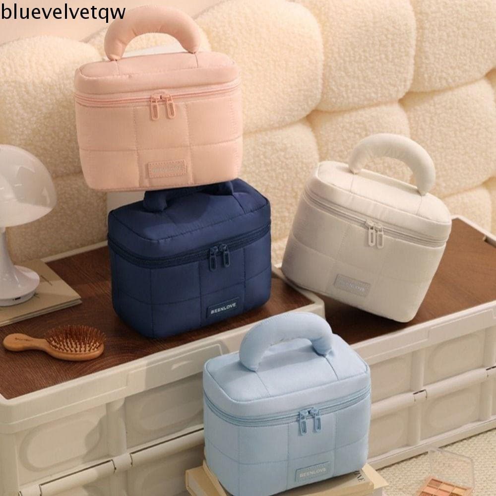 Bolsa De Higiene Pessoal Para Viagem BLUEVELVETQW , Cosmética Feminina À Prova D'água De Grande Capacidade , Estojo Cosm