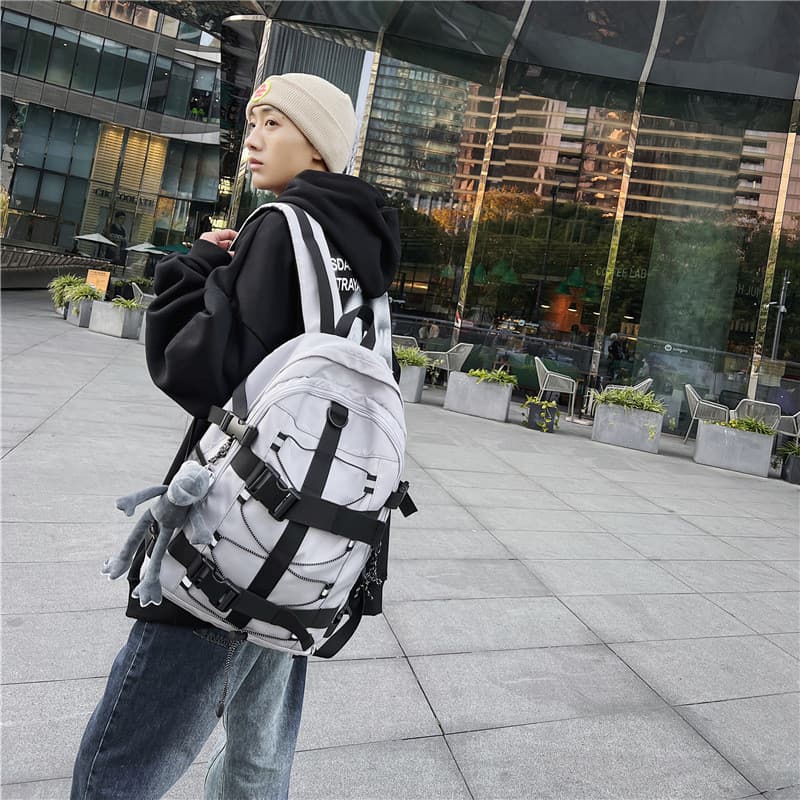 Mochila masculina feminina na moda legal mochila Casual júnior escola secundária estudantes universitários mochila única