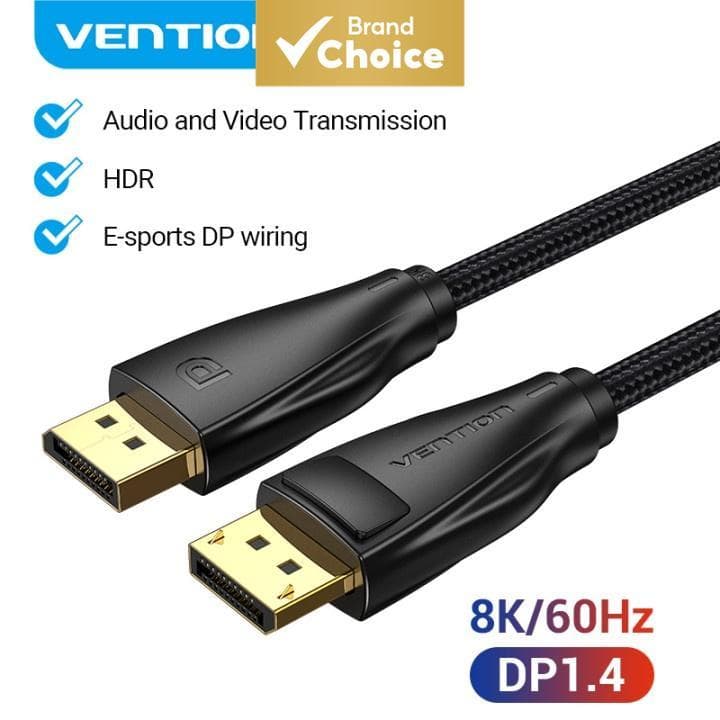 Vention DisplayPort 1.4 Cabo De Vídeo 8K 60Hz 4K Porta De Exibição