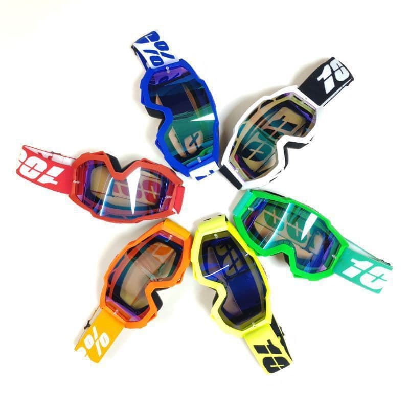 100% óculos de proteção para motocicleta Off-Road, à prova de vento, anti-poeira, anti-ultravioleta, ciclismo, óculos es