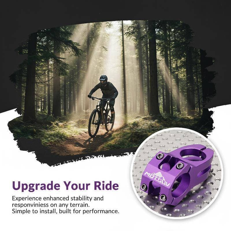 Haste De Bicicleta Curta Para Ciclismo , Ponte De Guidão Resistente De 31.8MM Modificação De Atualização De Estrada De M