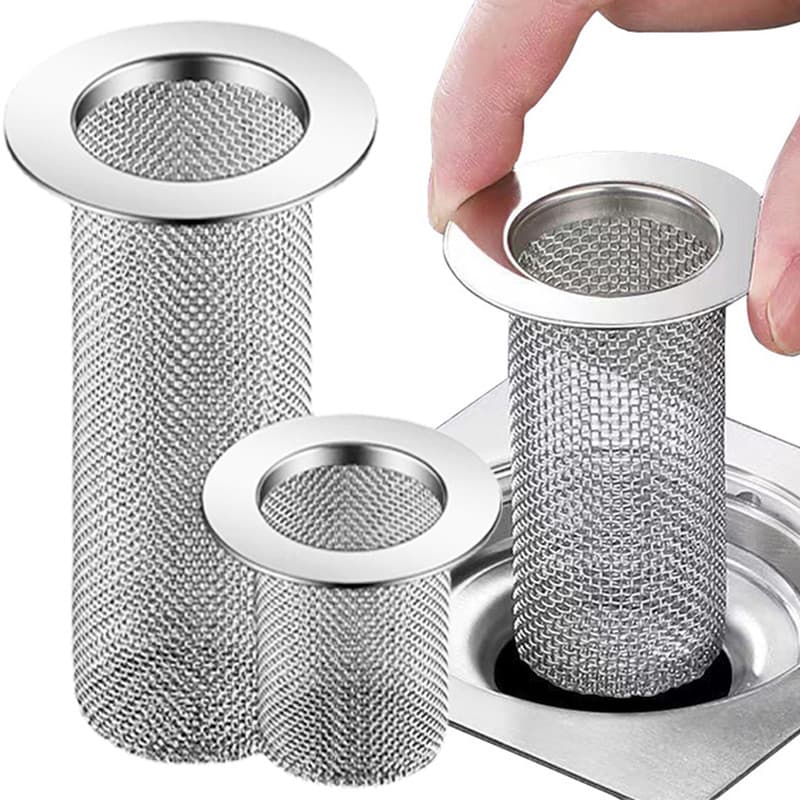 Filtro De Drenagem De Piso De Aço Inoxidável , Malha Para Pia , Cozinha , Banheiro , Anti-Entupimento , Banheira , Colet