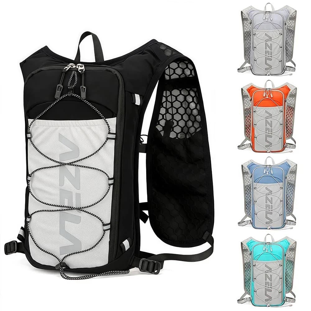 Colete de Corrida para Mulheres e Homens, Mochila de Hidratação Leve e Ajustável para Corrida em Trilha, Maratona, Camin