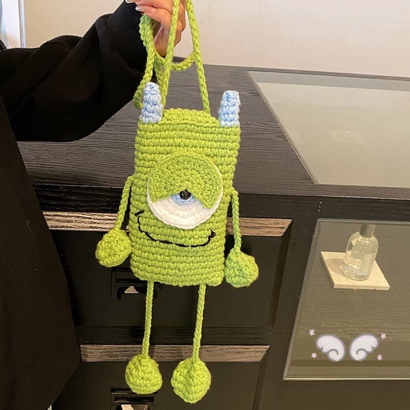 Bolsa De Ombro De Cordeiro Feita À Mão-Crossbody Para Mulheres