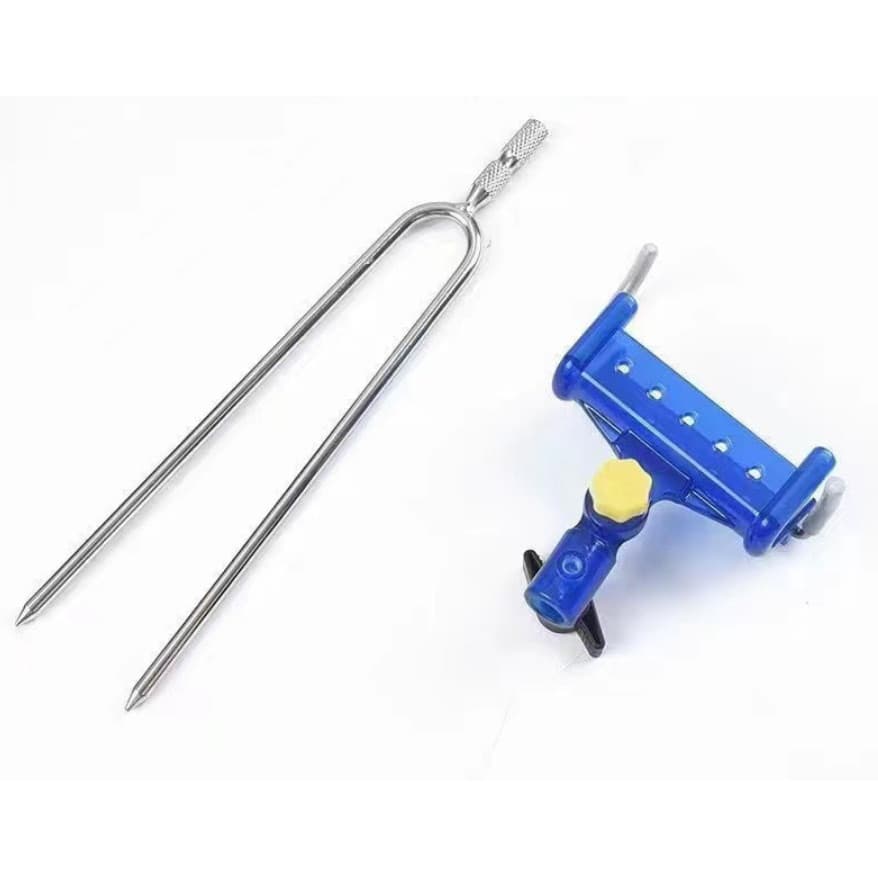 Suporte Universal Para Vara De Pesca Com Travamento Automático , Base Giratória Mão E Ponta De Solo Multifuncional Marít