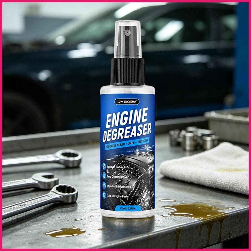 Spray Desengordurante De Motor 100ml , Removedor Profissional De Manchas De Óleo De Carro , Automotivo Para Pintura De F