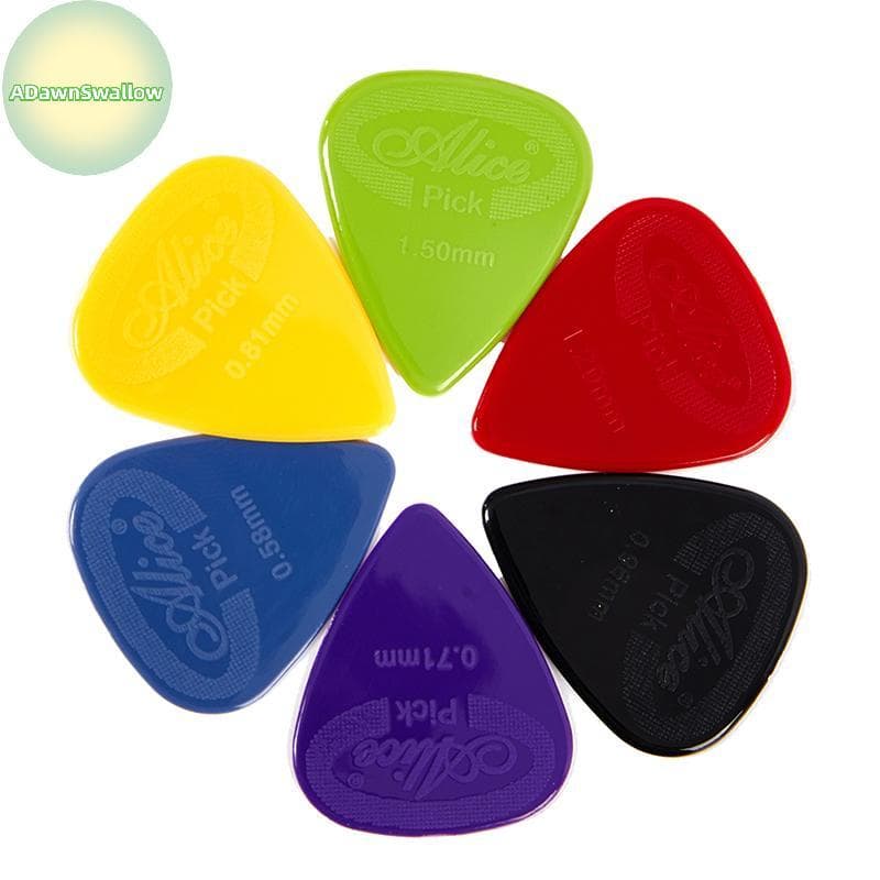ADS 10 Peças Alice Guitar Pi Antiderrapante Bla Branco Nylon Mediador Para Guitarra Elétrica Acústica Ukulele Acessórios