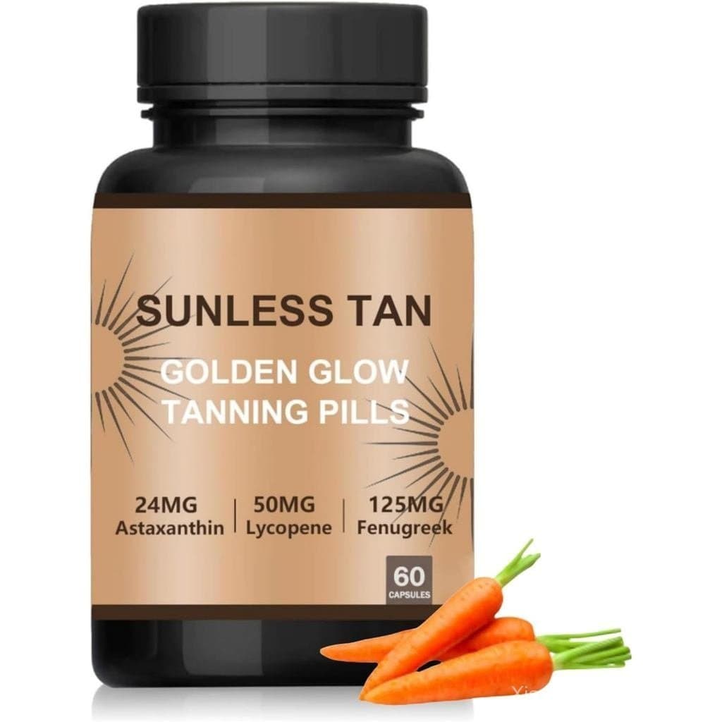 Mistura de carotenóides para bronzeamento, pílulas de bronzeamento adequadas para homens e mulheres JJUT