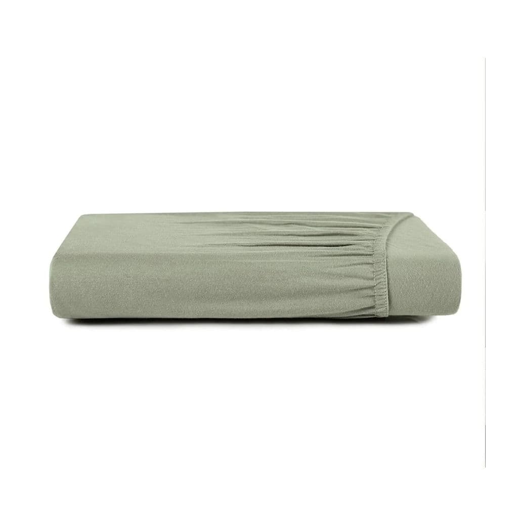 Lençol Solteiro Malha Fio Penteado Altenburg Verde