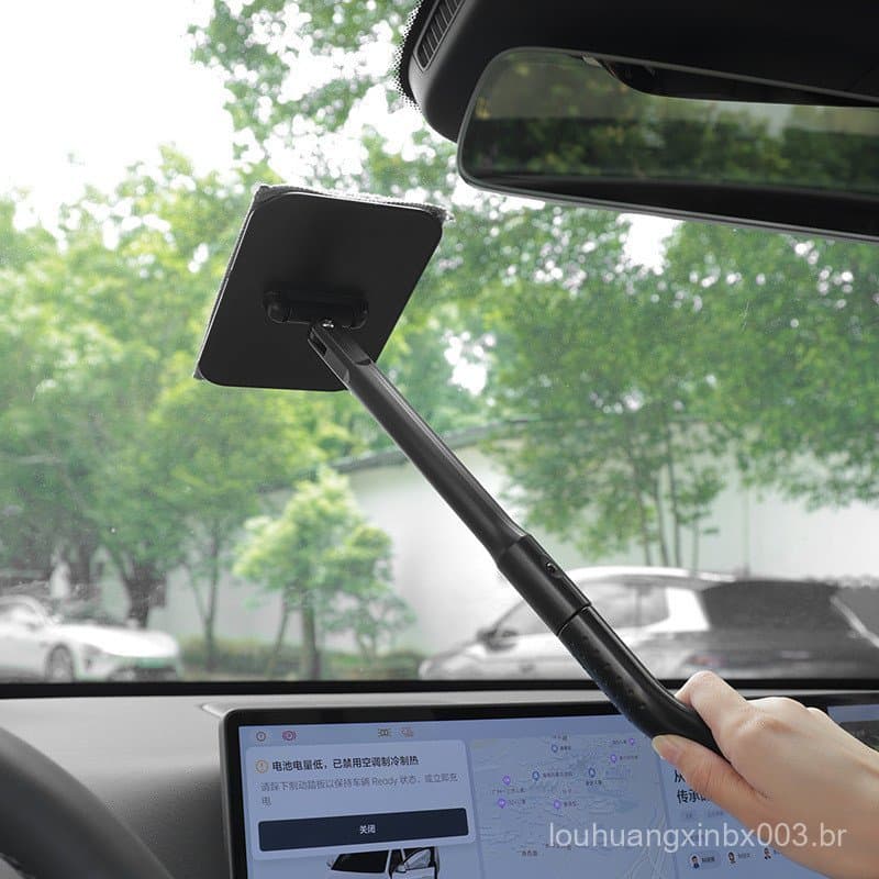 Escova para desembaçar o para-brisa do carro, escova para limpeza de janelas internas, escova para remoção de poeira sem