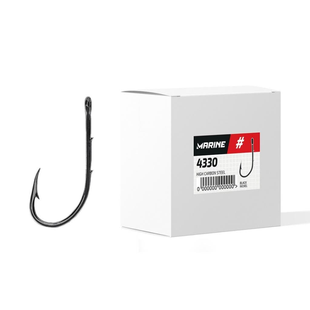 Anzol 4330 Black Nickel N12 Com 100 Unidades Marine Sports