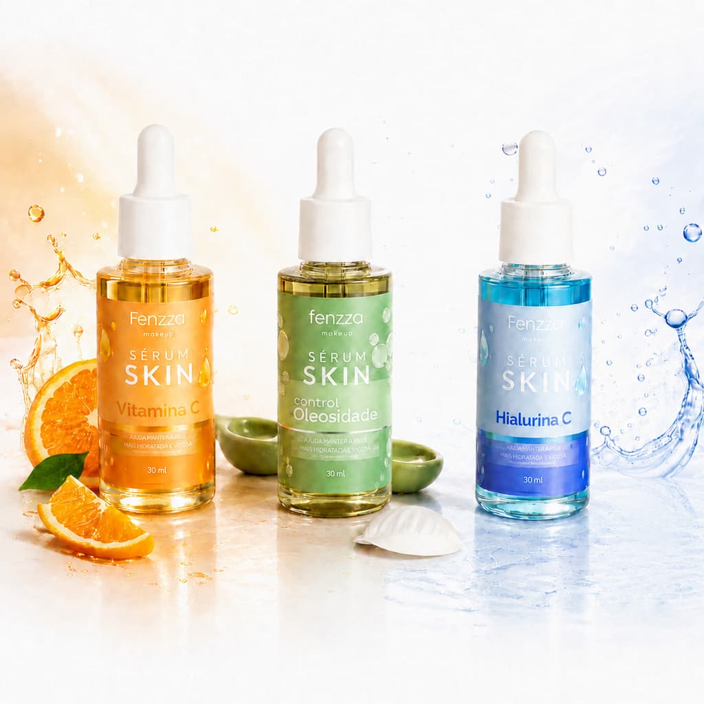 Sérum Facial Fenzza Vitamina C e Ácido Hialurônico Antioxidante
