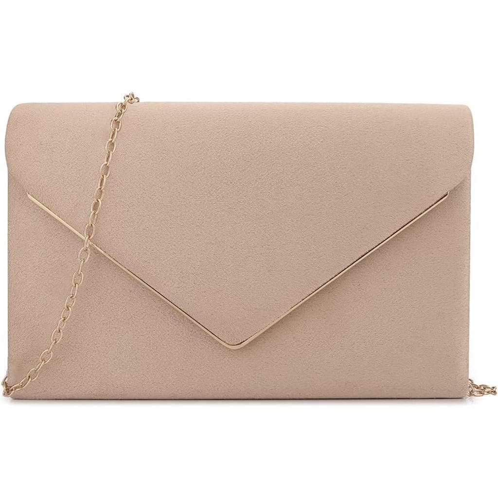 Bolsa de Mão BBjinronjy para Mulheres, Bolsas para Casamento, Festa, Coquetel, Baile, Bolsa Transversal de Suede Sintéti